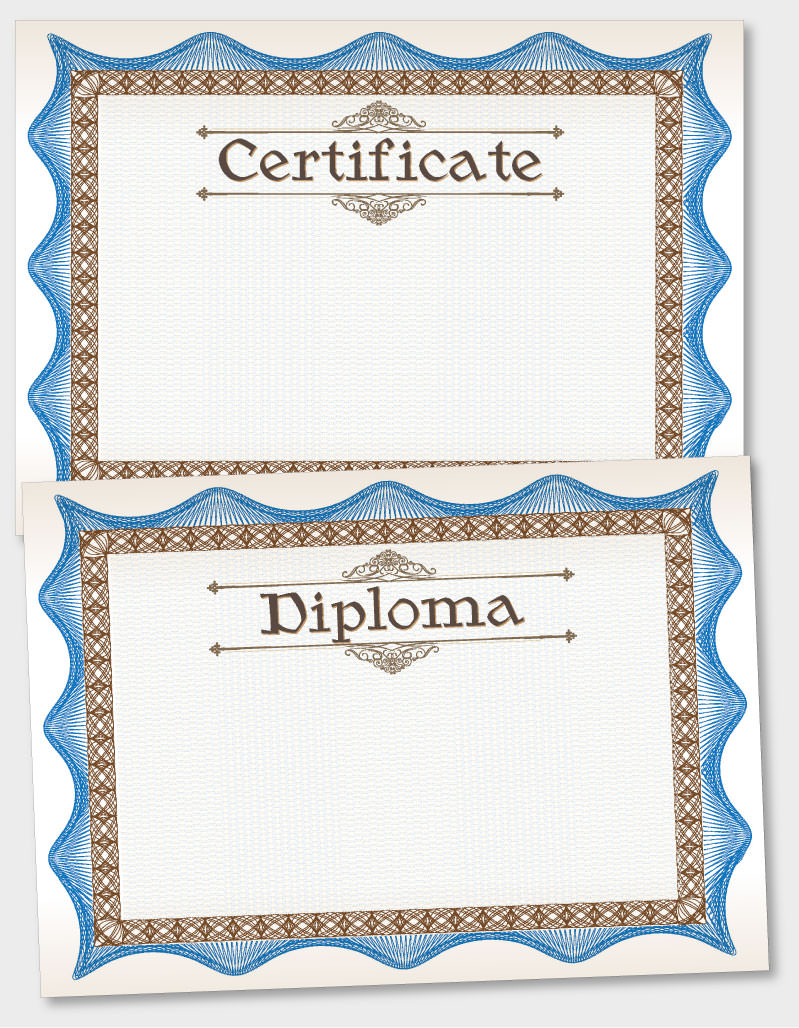 Certificate template 027