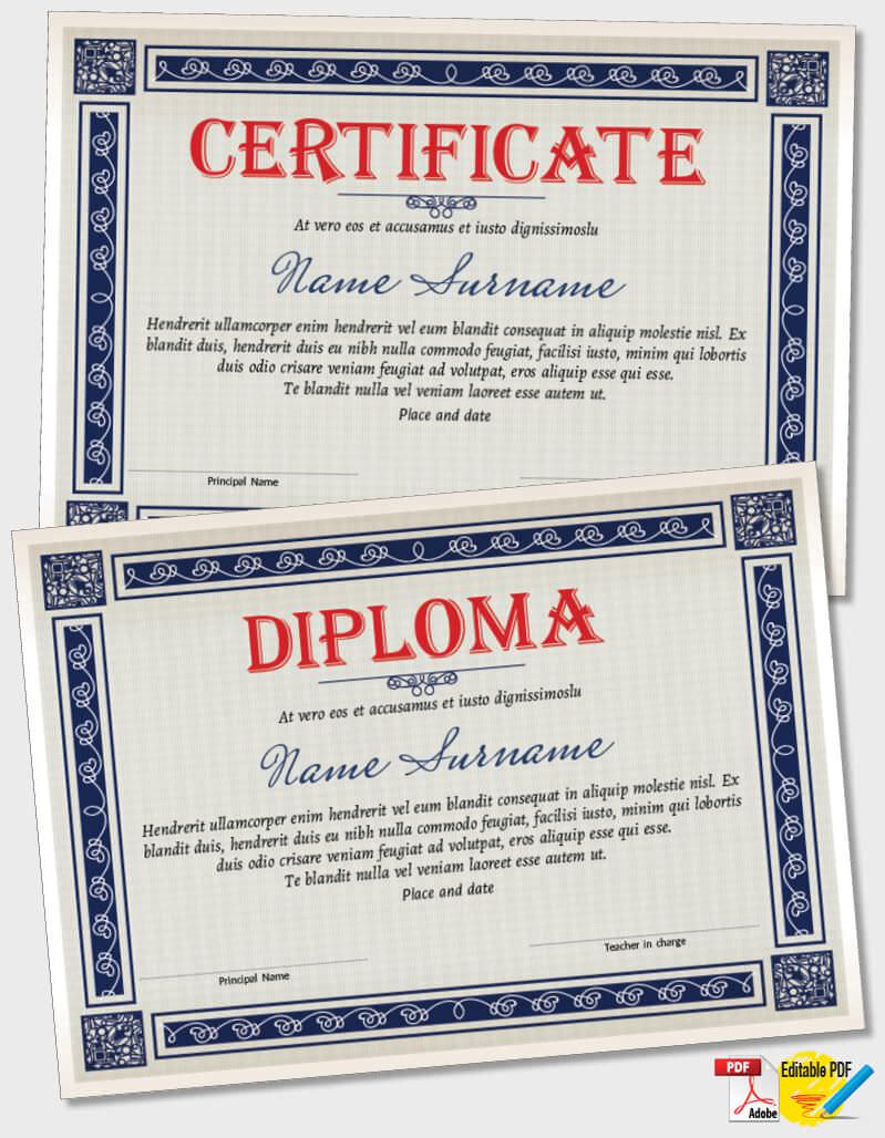 Certificate Template iPDF056