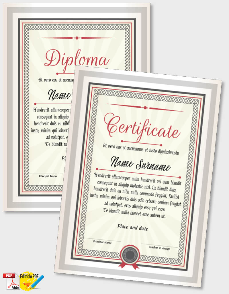Certificate Template iPDF069