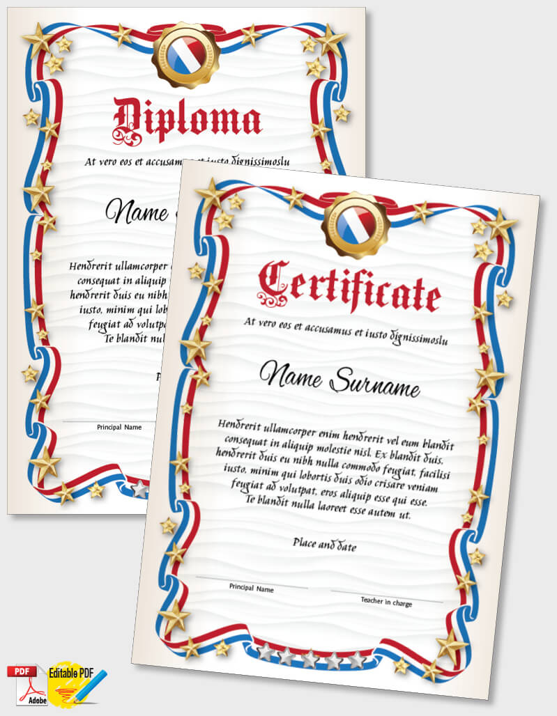 Certificate Template iPDF073