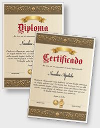 Certificado o Diploma Interactivo iPDFES128