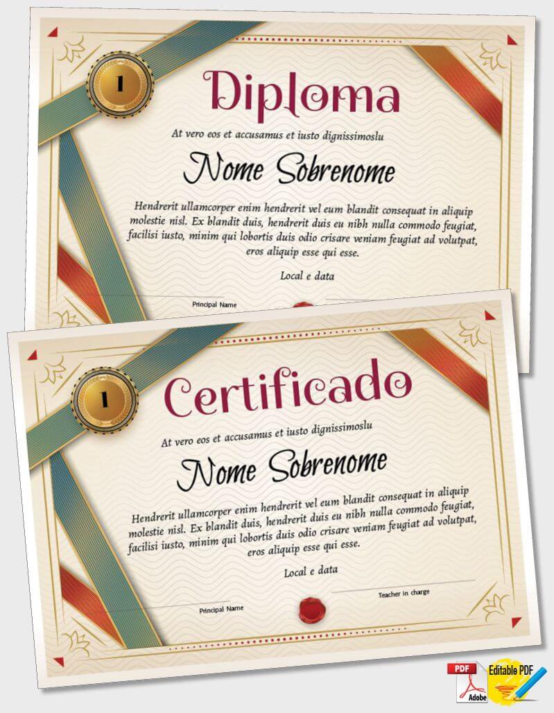 Certificado ou Diploma modelo iPDF130