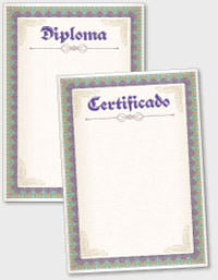 template de certificado ou diploma TAT007