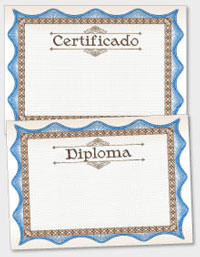 template de certificado ou diploma TAT027