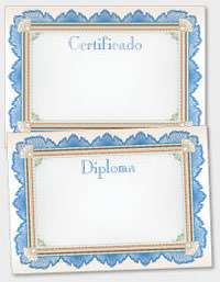 template de certificado ou diploma TAT032