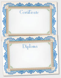 template de certificado ou diploma TAT032