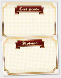 template de certificado ou diploma TAT034