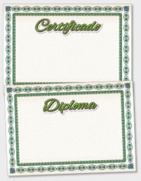 template de certificado ou diploma TAT041