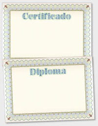 template de certificado ou diploma TAT0440