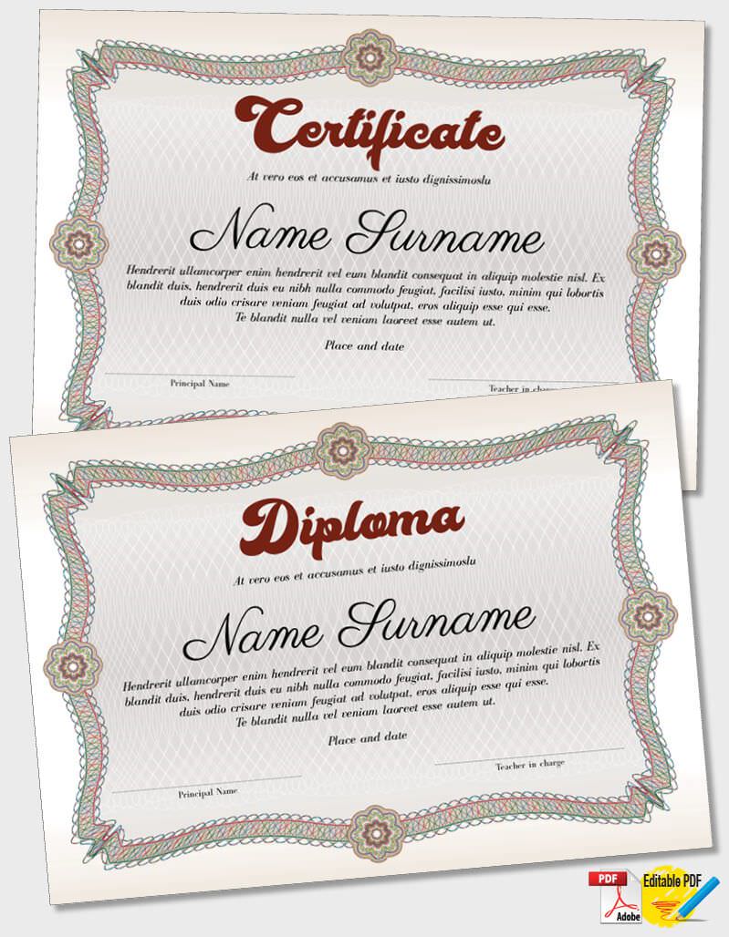 Certificate Template DCAT052