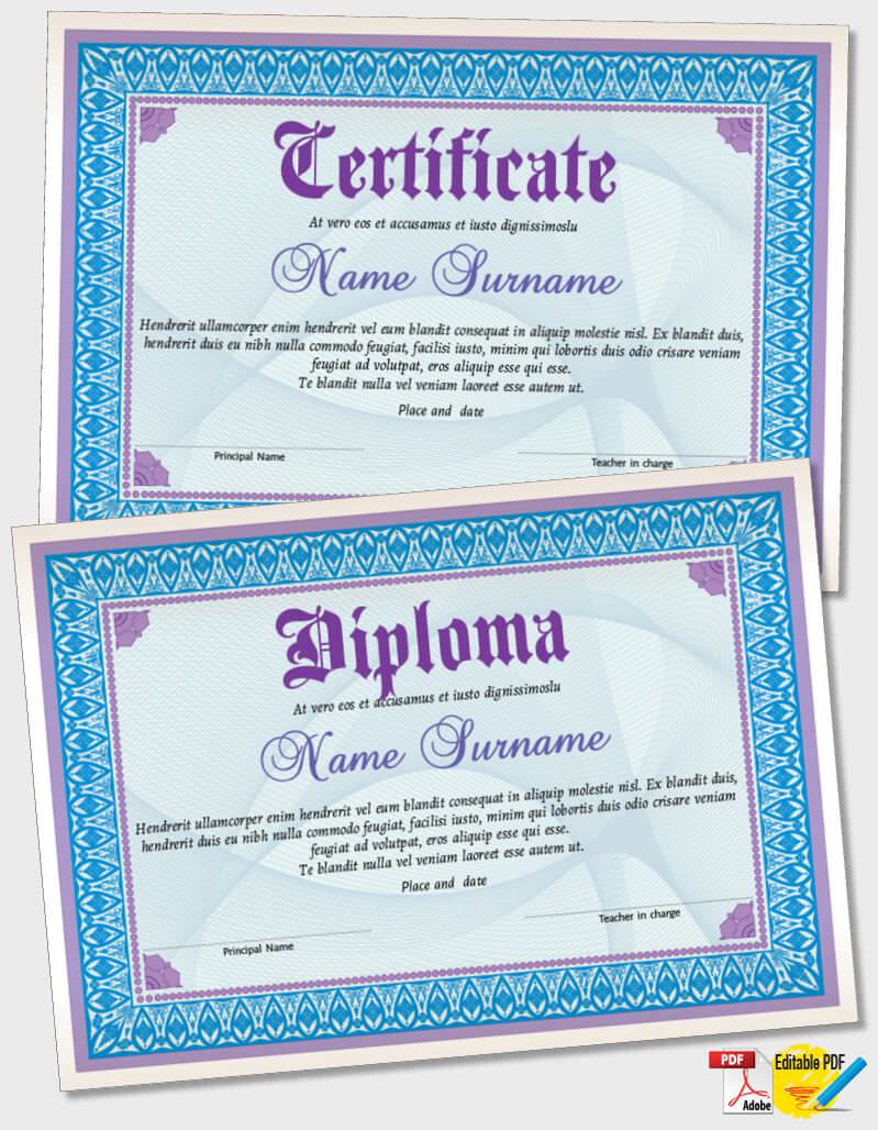 Certificate Template iPDF057