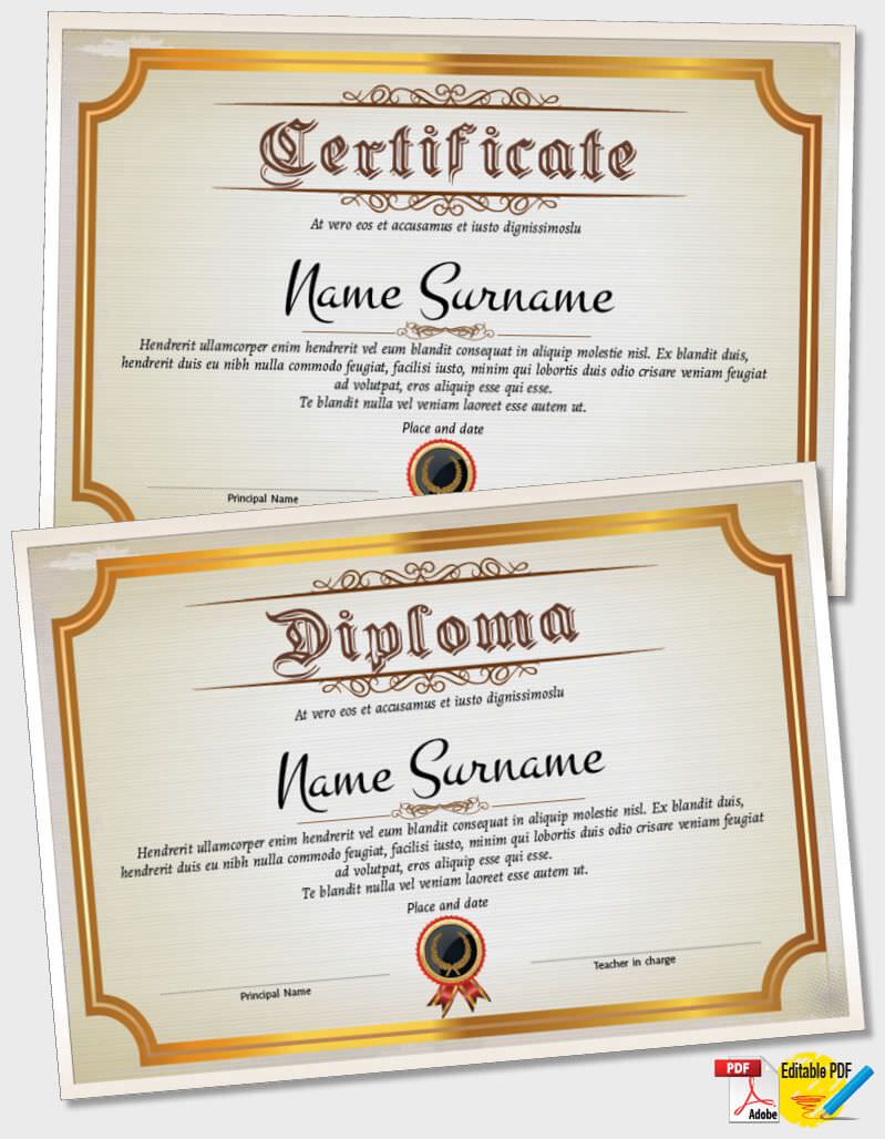 Certificate Template iPDF059