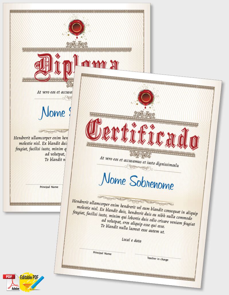 Certificado ou Diploma modelo iPDF060