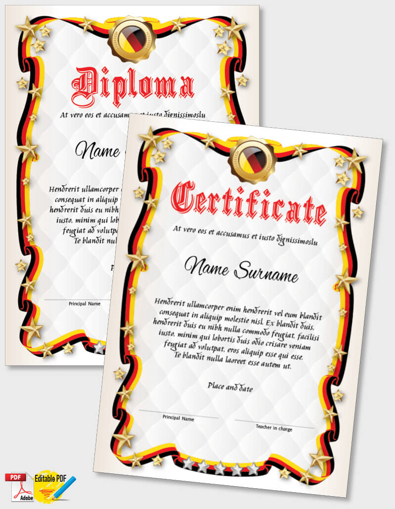 Certificate Template iPDF071