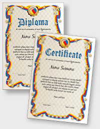 Interactive certificate or diploma iPDFEN082