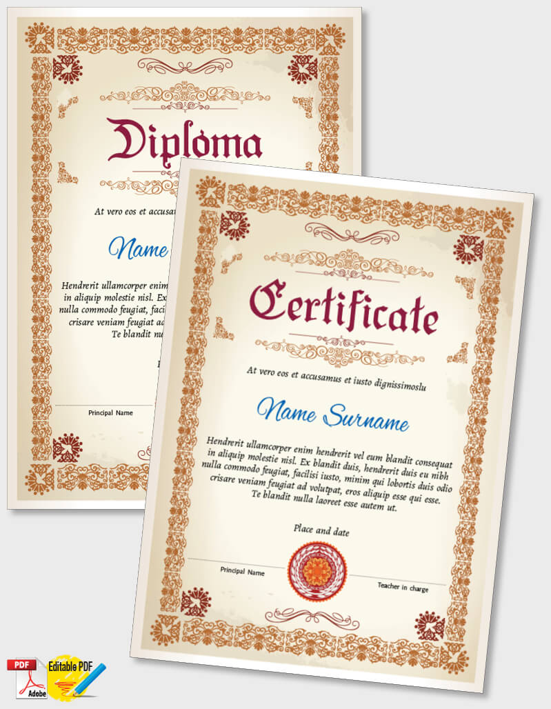 Certificate Template iPDF089