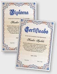 Certificado o Diploma Interactivo iPDFES116