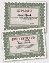 Certificado o Diploma Interactivo iPDFES134
