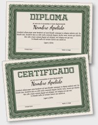 Certificado o Diploma Interactivo iPDFES135
